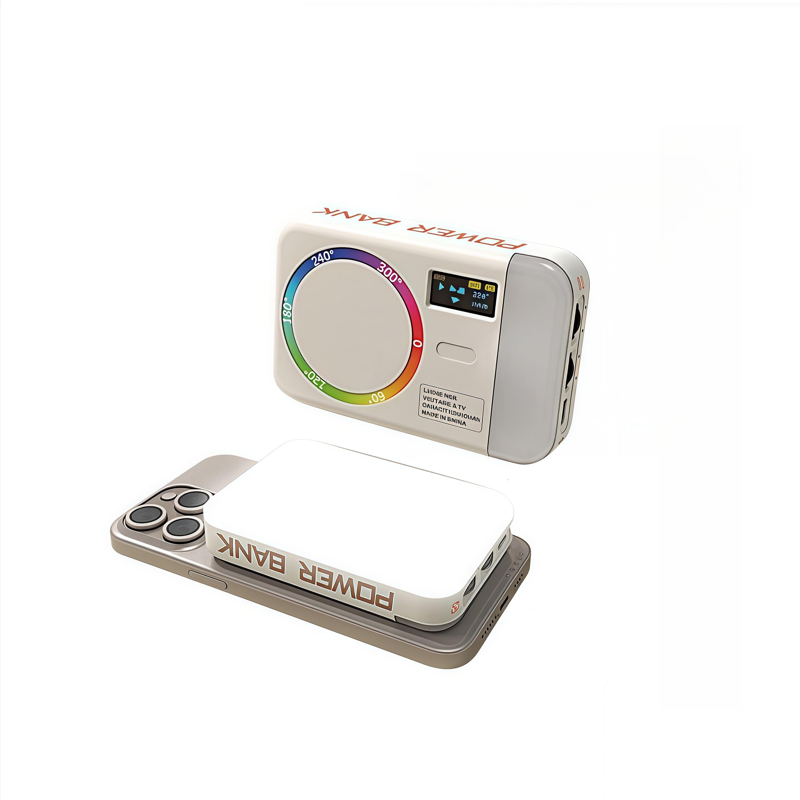 Dual Side RGB TikTok Light with 140 LEDs, 2500-9000K Portable Magnetic Selfie Light, 4000mAh Full Color & 26 Effects for Live Streaming Photography/Vlogging