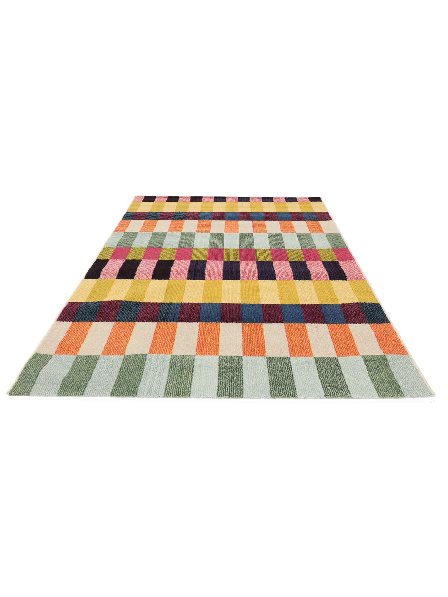 RugVista Flor, Teppich, Moderne Teppiche, 140 x 200 cm, Rechteckig, Niedriger Stapel, Wohnzimmer, Schlafzimmer, Küche, Nur chemische Reinigung, Oeko_tex_100, Mehrfarbig