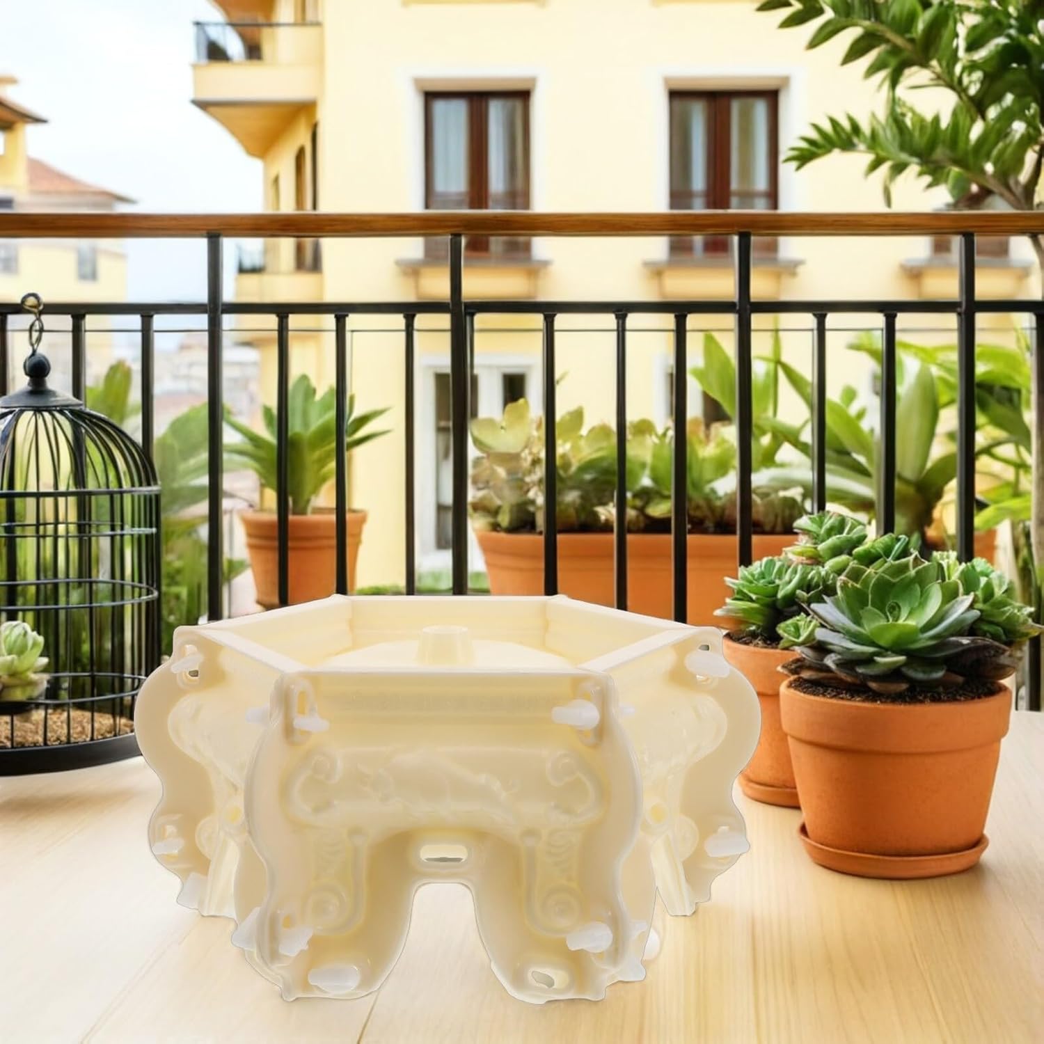 LIFKOME コンクリート柱用セメント型枠 庭園彫刻台座型 屋外耐候性の再利用可能なガーデン装飾鋳造モールド庭の花壇用 彫刻設置支