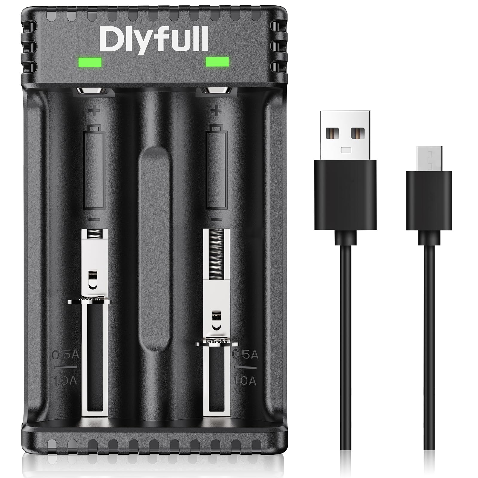 Amazon | Dlyfull 電池充電器 18650/26500/26650 リチウムイオン充電池