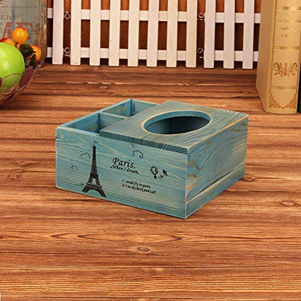 Moderne Box Tissu d'origine en Bois Couleur Couverture Boîte, Design for Salle à Manger Cuisine Chambre Coiffeuse et Accueil