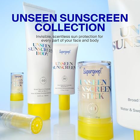 Supergoop! Unseen Sunscreen Clear Lip Protector - 100% Invisible, Lightweight SPF 30 Formula - Provides UV & Environmental Protection - Natural Finish - 0.12 oz