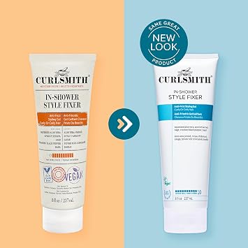 Curlsmith - Duş İçi Stil Sabitleyici - Kuru, Dalgalı, Kıvırcık veya Kıvrımlı Saçlar için Vegan Extreme Hold Şekillendirici Jel (8 oz)
