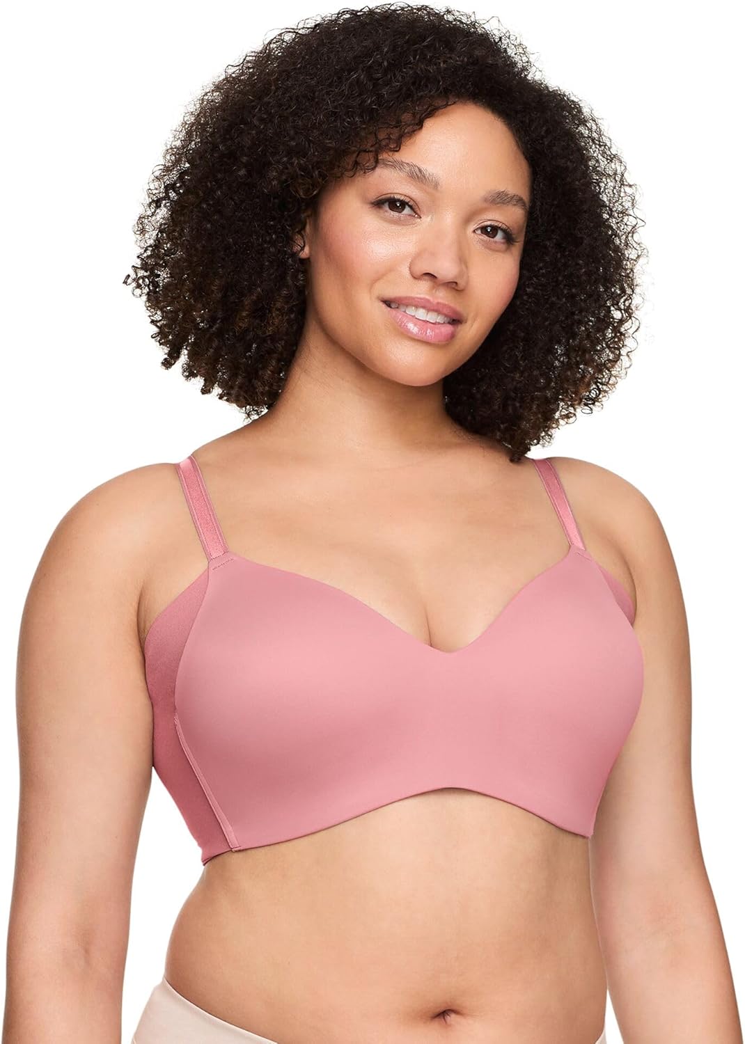Warner's Women's No Side Effects Underarm-Smoothing Wireless Bra RM3061A, Smoke - Image 2