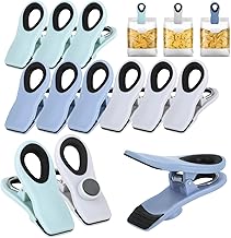 com-four® Fridge Magnet with Clip - Colorful Magnetic Clips for Home and Office - Permanent Magnets with Clips for Memos and Photos