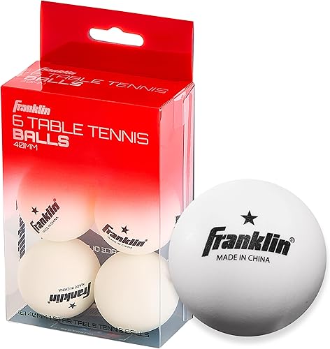 Miniatura 10 de Franklin Sports 1 Star Pelotas de tenis de mesa (12 unidades), 1.575 in