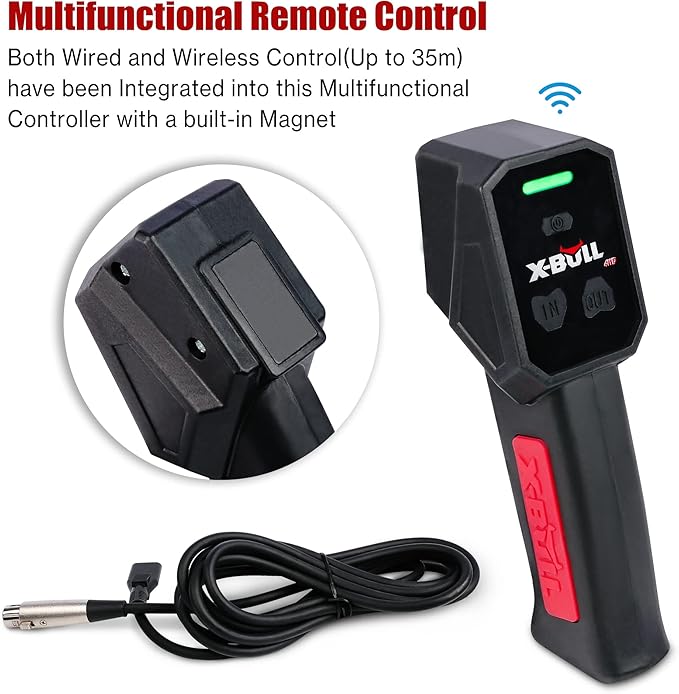 Winche Eléctrico X-BULL 13500 lb 12V con Control Remoto miniatura 3