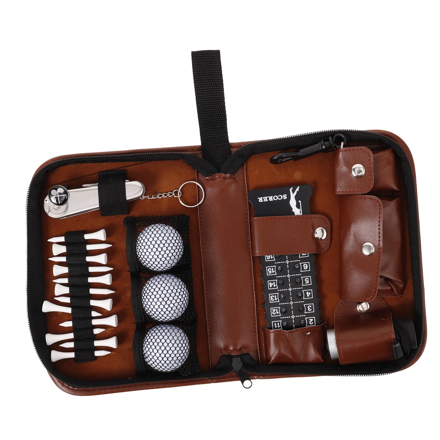 Borsa da Golf Multifunzione Kit di Accessori Compatti per Chiodi Segnapunti E Viaggi