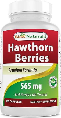 Best Naturals Hawthorn Berry 565 mg 180 cápsulas (180 unidades (paquete de 1))