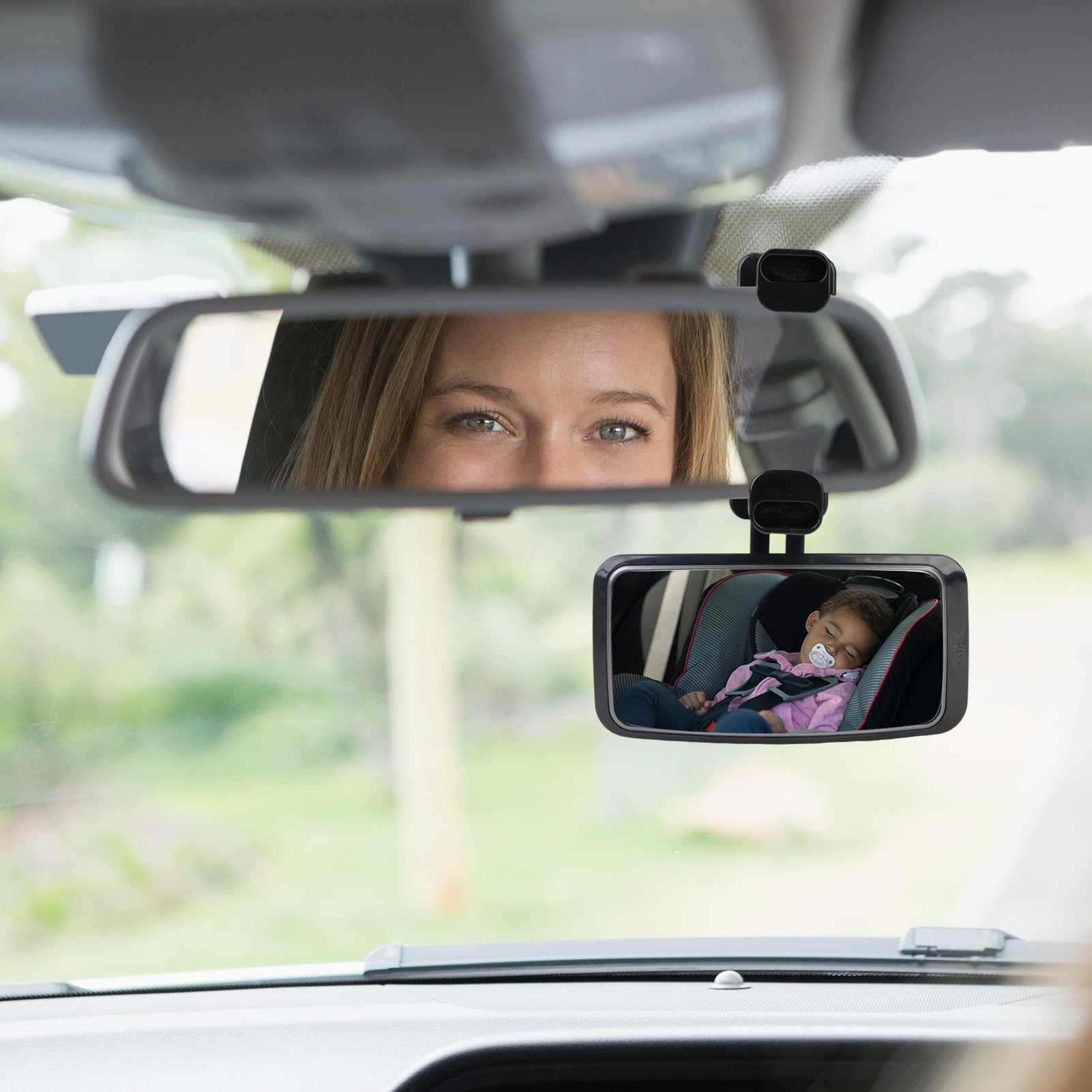 Espejo Coche Bebé, Espejo Retrovisor Bebé Giratorio 360° Con Instalación Sencilla, Espejo Para Coche Bebé Seguro Y Ajustable, Espejo Bebé Coche Para Asiento Trasero