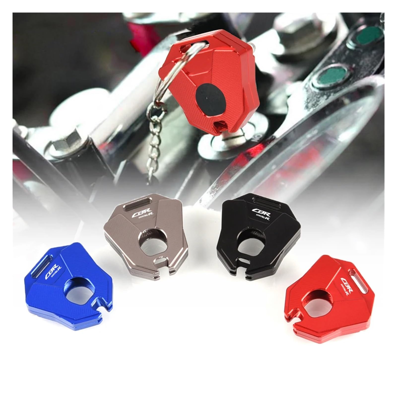 Coque De Clé En Aluminium Pour Honda CBR1000RR Et Autres Modèles - Protection Clé Moto, Anodisée, Couleur Assortie