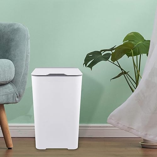 Miniatura 9 de Bote de basura inteligente para el hogar, cubo de basura simple y automático de inducción con tapa, 3.6 galones, cubo de basura escalonado de