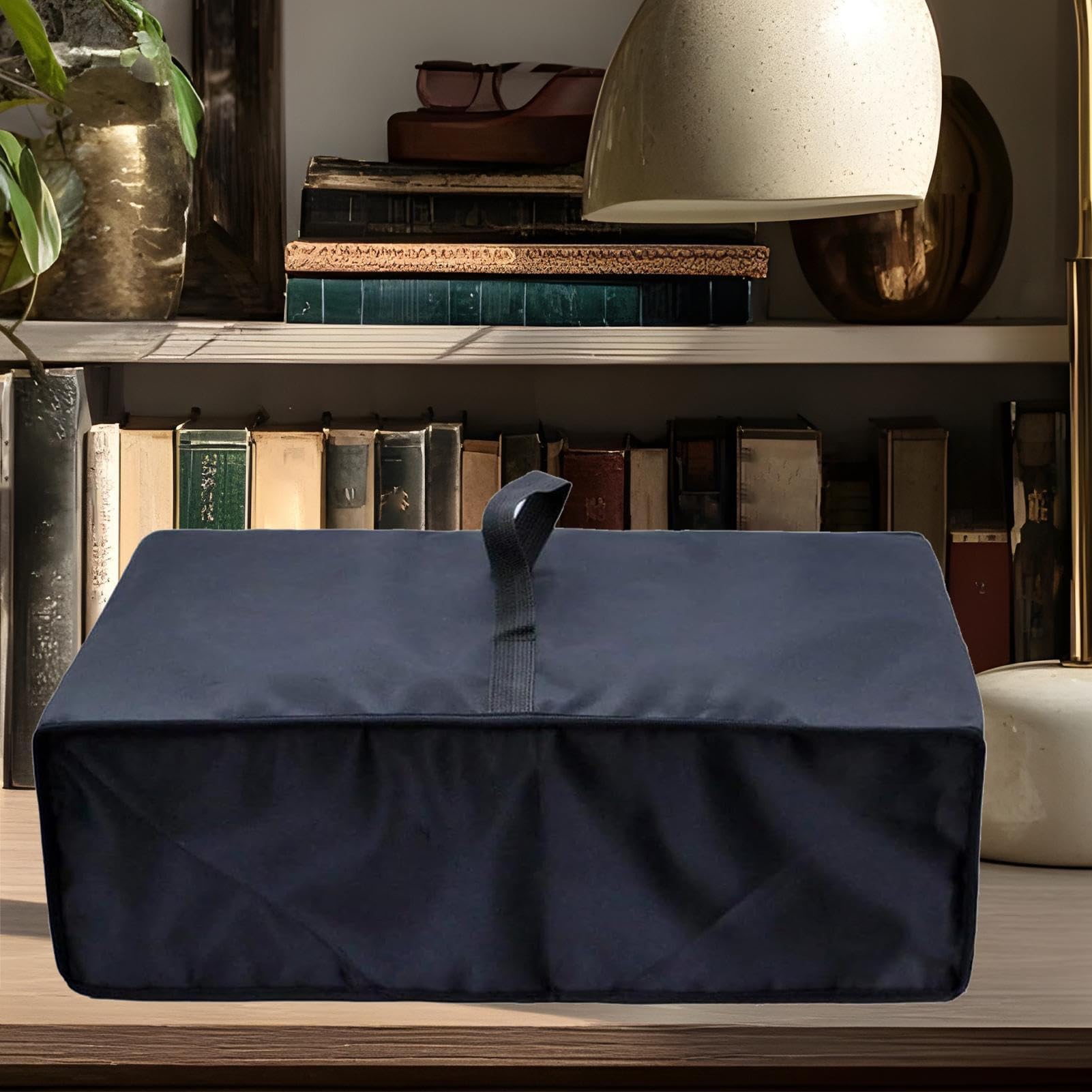 Housse Anti Poussière pour Platine Vinyle - Housse Imperméable pour Platine Vinyle Domestique,Protection en Tissu Oxford pour Équipement Musical De Collection pour Café, Restaurant,