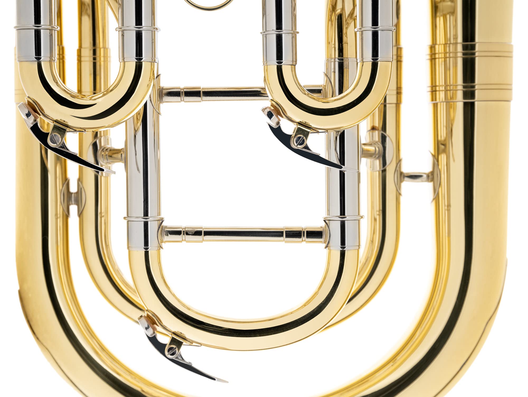 Classic Cantabile BH-1130L Baritonhorn - aus Messing, lackiert - Stimmung: Bb - Durchmesser Schallbecher: 243 mm - Bohrung: 13 mm - 3 Pumpventile - inkl. Koffer und Mundstück