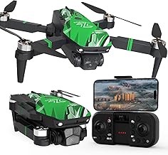 TTROARDS TT19 Droni con Motore Brushless, Drone con Fotocamera 4K, Funzione di Prevenzione Degli Ostacoli, Resistenza al Vento di Livello 3, Quadricottero Pieghevole per Principianti, Verde