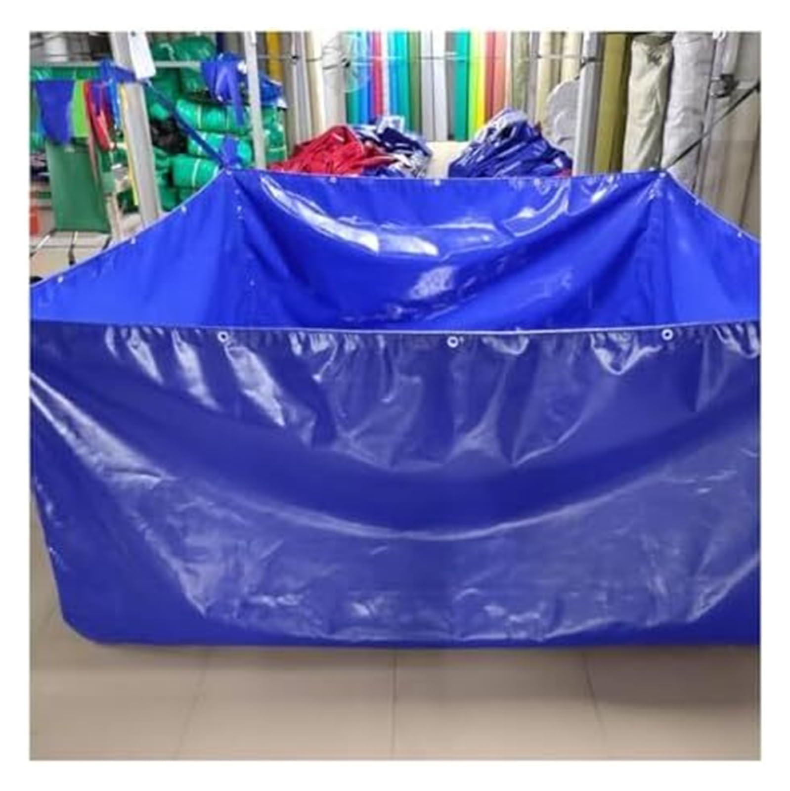 Vasca per laghetto da Esterno per Carpe Koi e Tartarughe - Riparo Acquatico Resistente con valvola di Scarico, Grande 2,9 x 0,9 m, Ideale per laghetto di Carpe Koi e Giochi d'Acqua da giardi