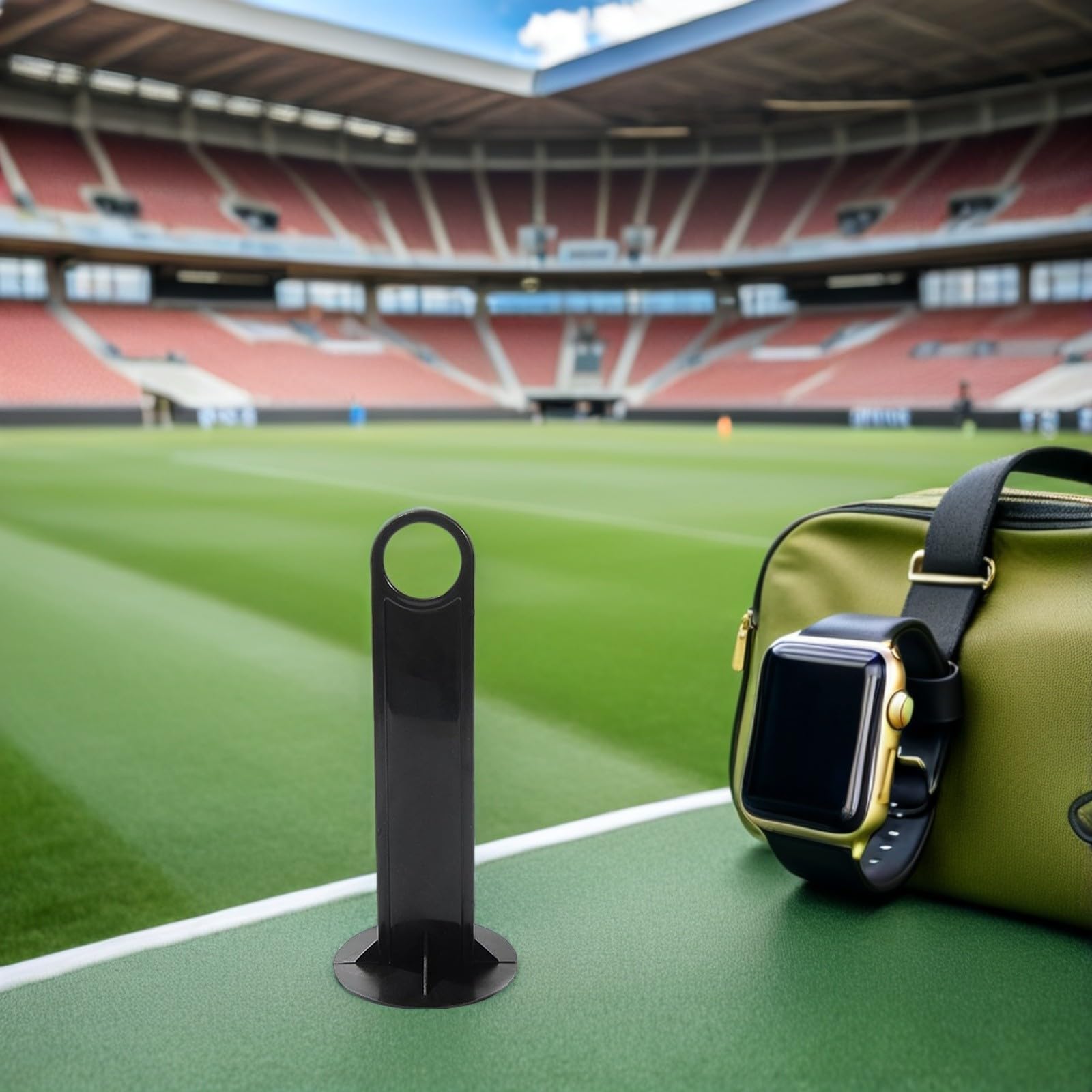 PACKOVE 5pièces Support Disques de Marquage PP pour Entraînement de Football avec Poignée Accessoire pour Cônes de Foot Rangement Facile des Disques de Signalisation