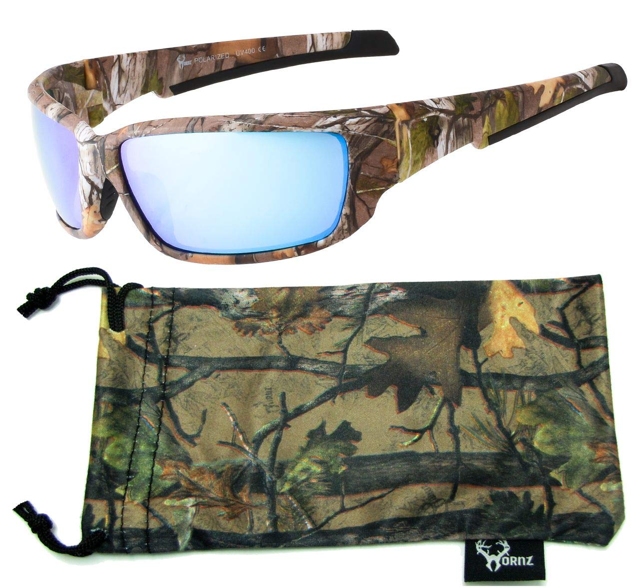 Brown Forest Camouflage Polarized Sunglasses for Men - WhiteTail - Free Matching