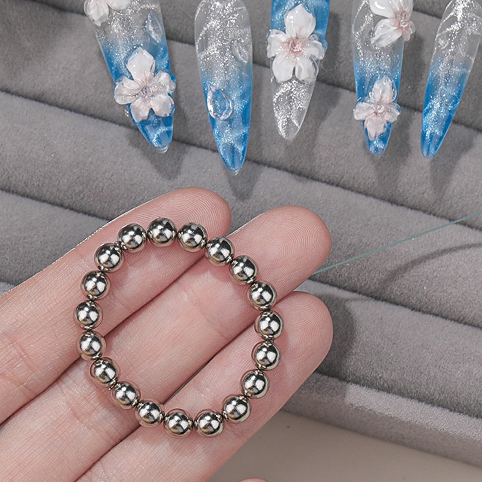 Aimant à ongles, magnétique, perles polonaises, design de balle, précision magnétique 5 mm, options de forme créative, outil multifonction en gel, pour manucure art, maison, filles, 0,2 pouces