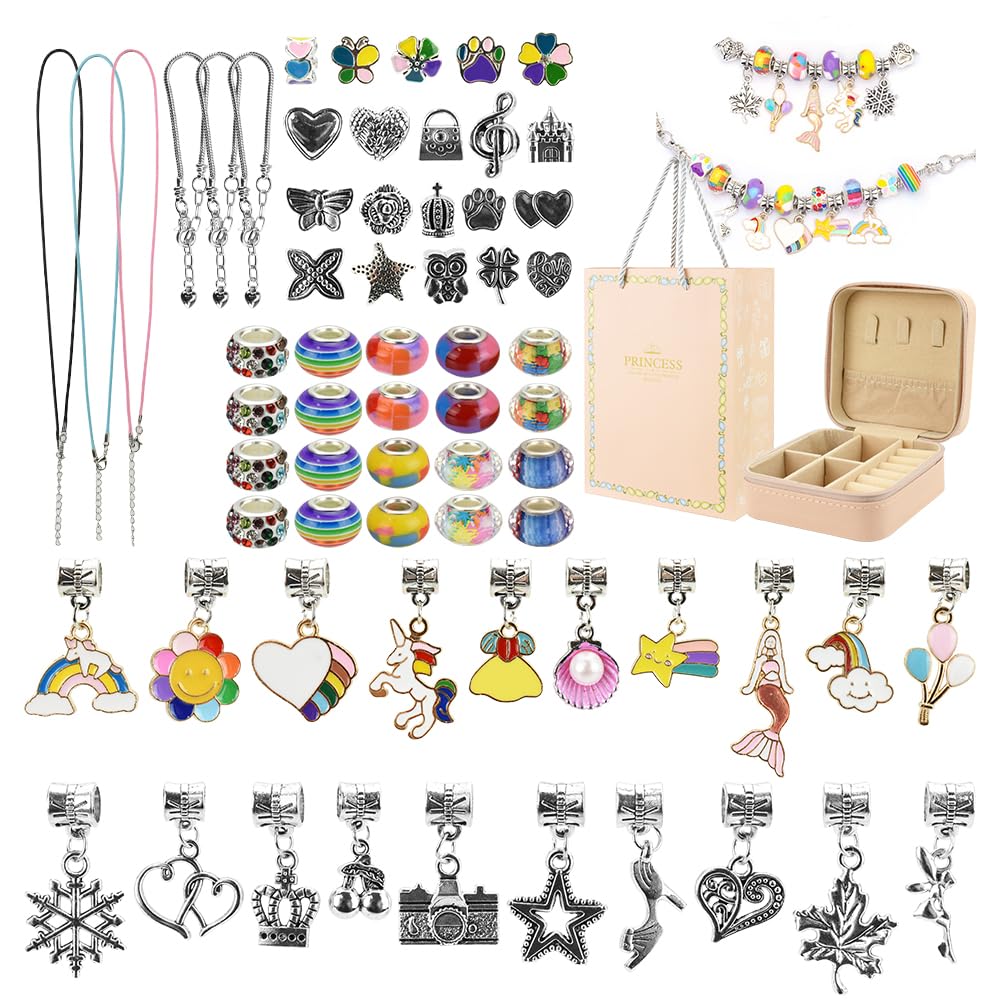 Amazon.co.jp: アクセサリー製作キット チャーム 紐通すだけ