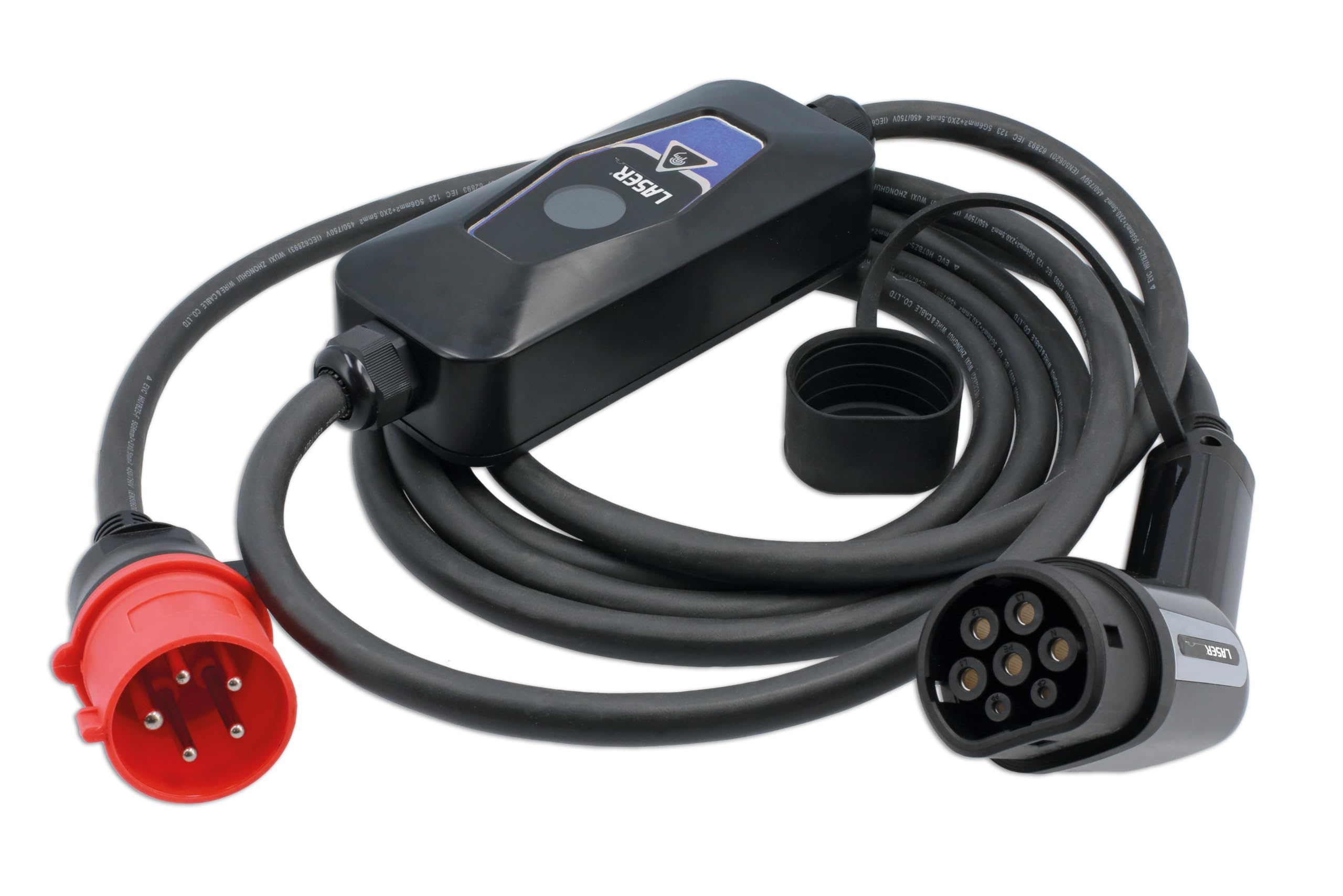 LASER 9109 EV Charging Cable 32A 3 Phase Type 2 Female To CEE Plug (5 pin)