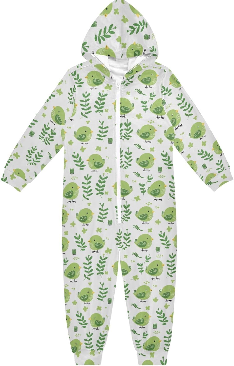 Unisex Onesie Pajamas Cute Soft Hooded One-Piecing Loungewear Sleepwear for Parties Sleepovers 4-14Y