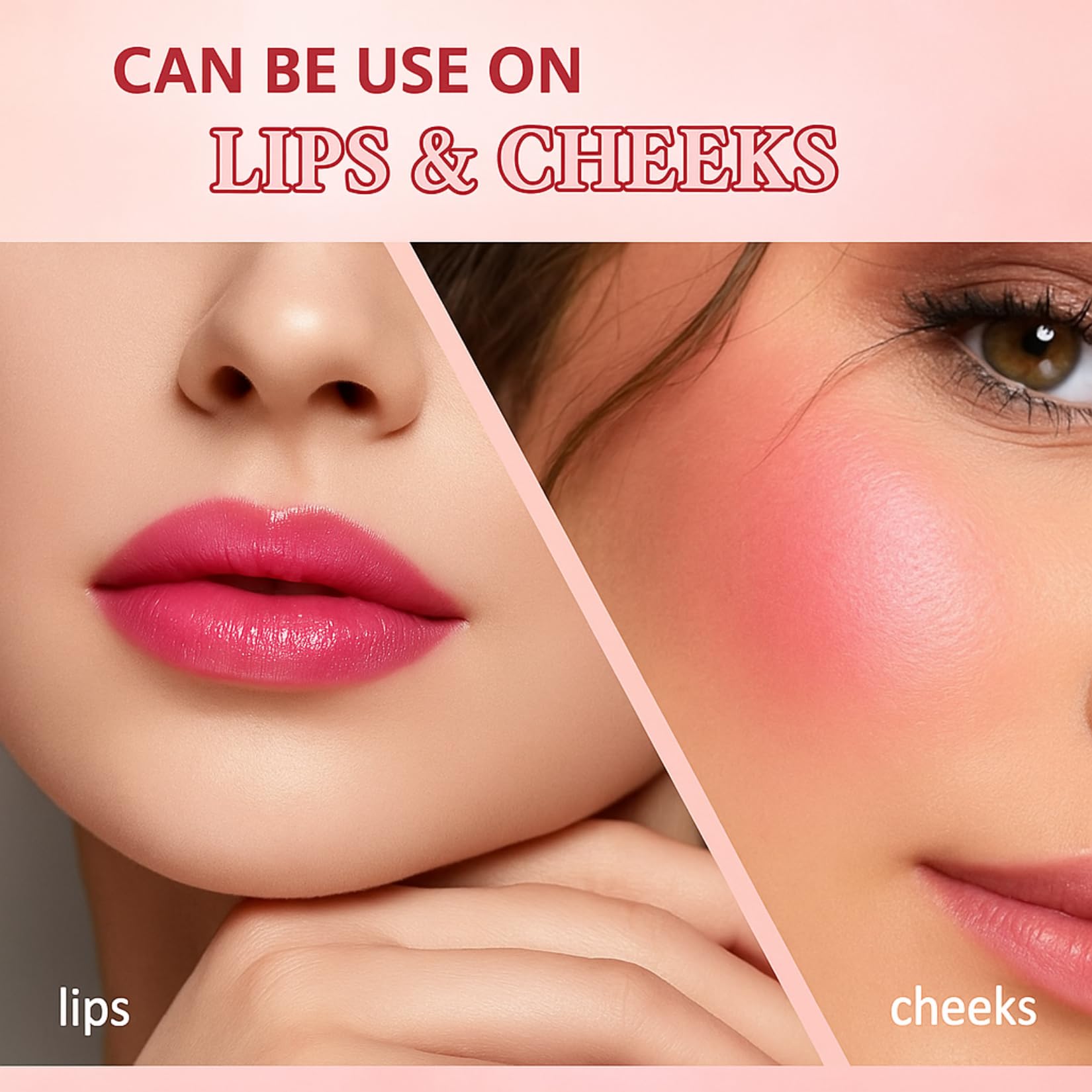 Pink Lip Serum Lip Gloss, Moisturising Plumping Oil & Colour Changing Tinted Balm for Soft Full Subtle Pink Tint - Image 3