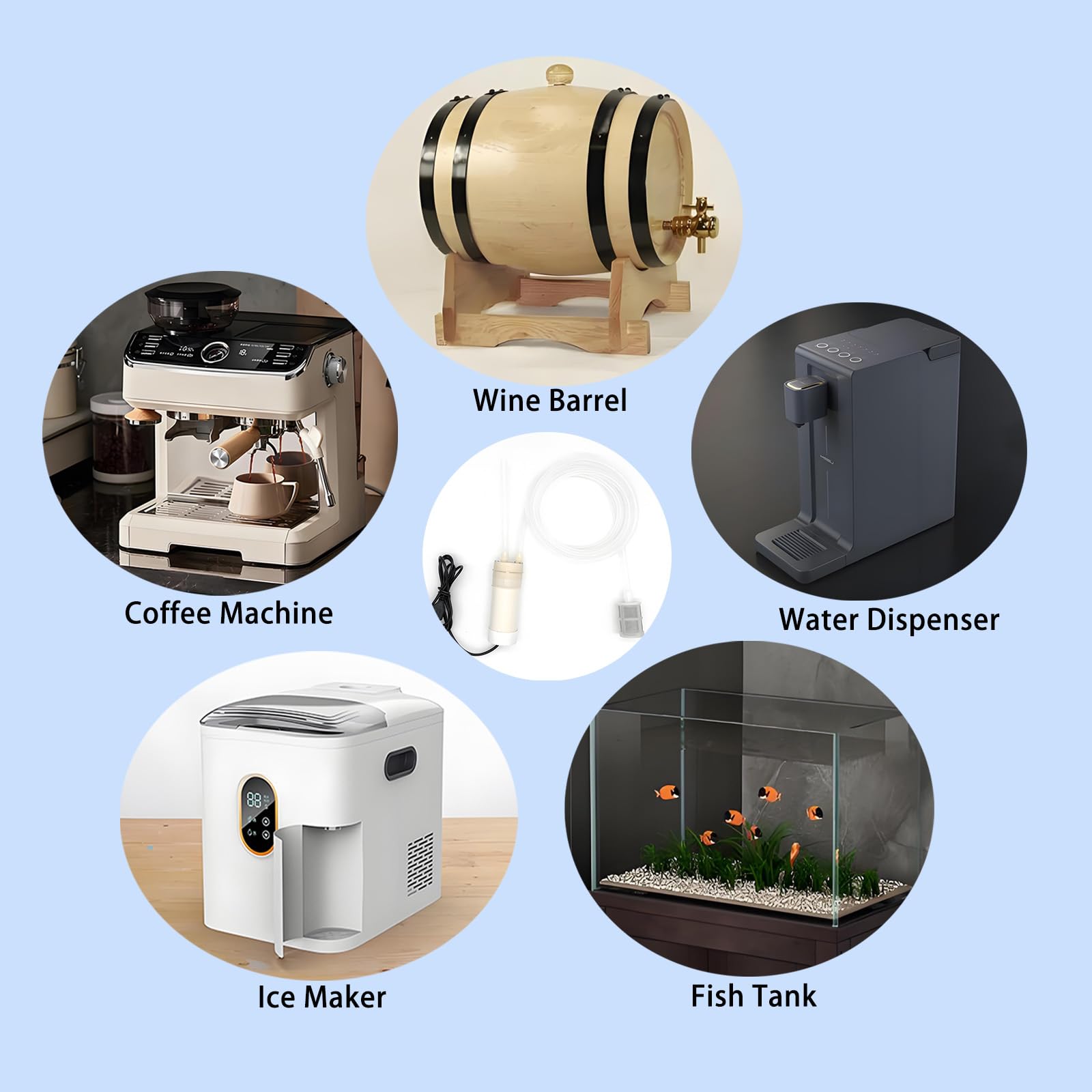 Sifón de vino, de grado alimenticio, portátil, USB, eléctrico, autocebante, bomba de transferencia de cerveza doméstica para cerveza casera, vino, bebidas, hidromiel, kombucha, embotellado, 2 LPM