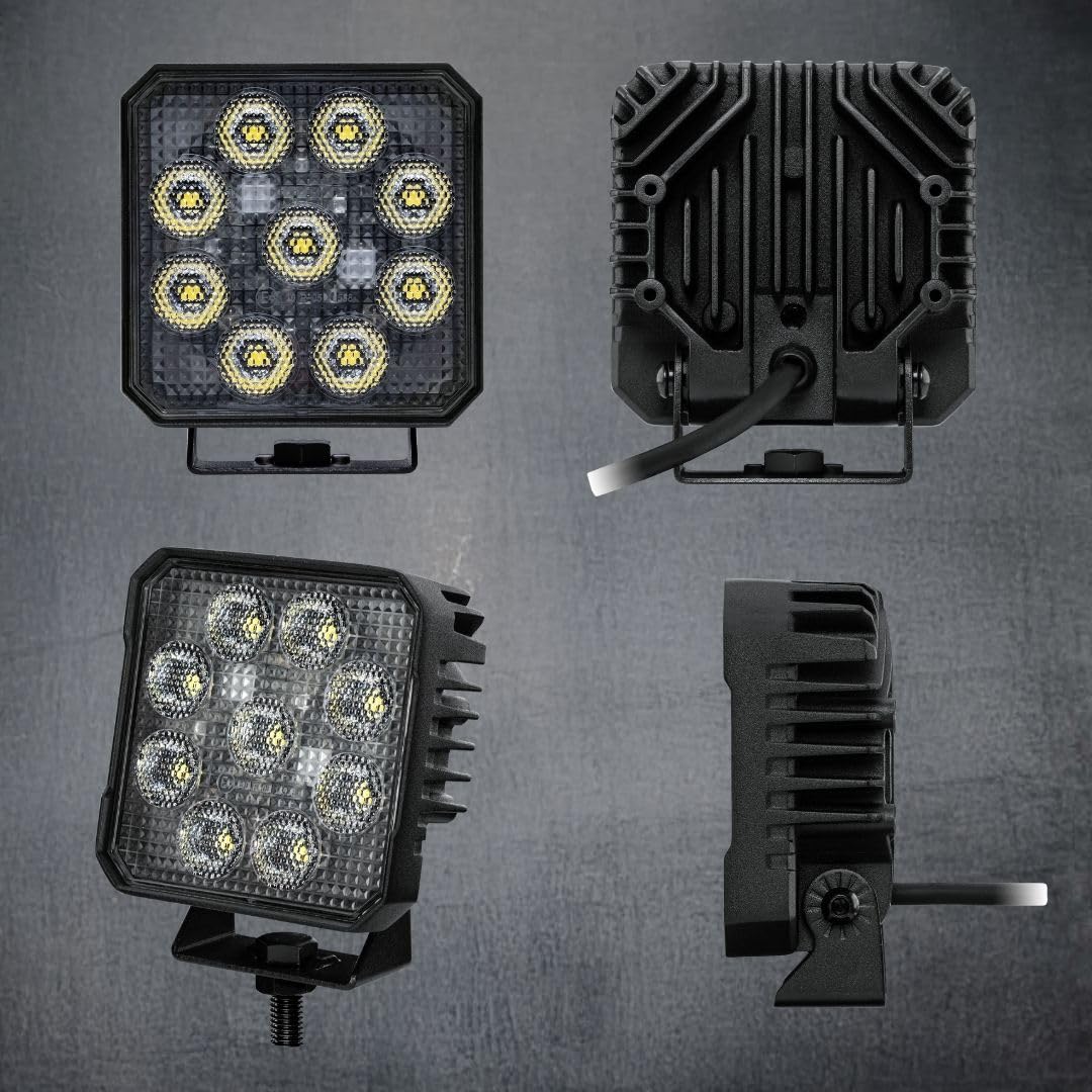 HELLA Valuefit TS3000 LED Arbeitsscheinwerfer 12V - 24V 3000 echte Lumen Nahfeldausleuchtung starke Lichtleistung in kompaktem Design Offroad LED Scheinwerfer für Traktor LKW SUV ATV - 1GA 357 112-002