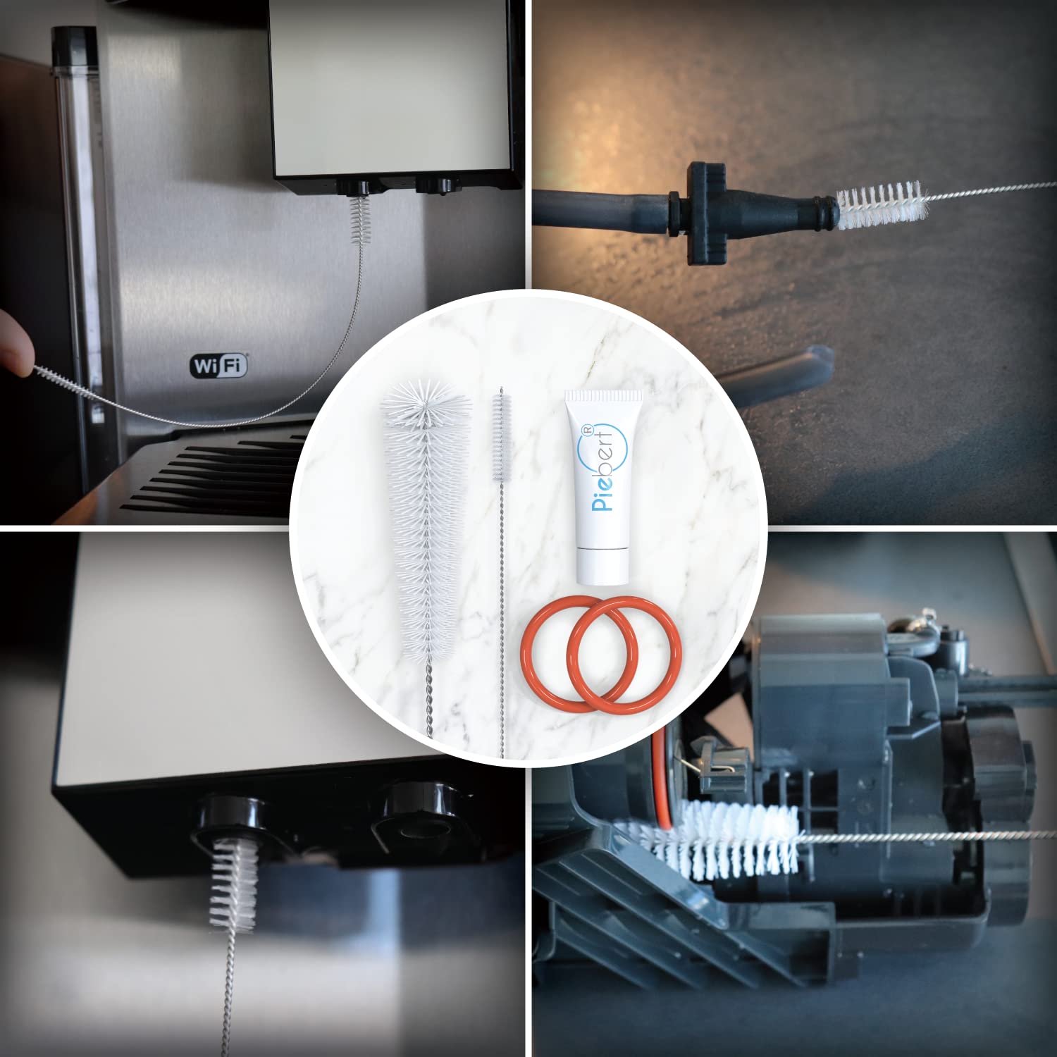 Onderhoudsset Afdichtingsringen Voor Siemens EQ5/6/7/8 - 9 O-ringen + Borstels - Compatibel Met Bosch Vero, Neff, Gaggenau