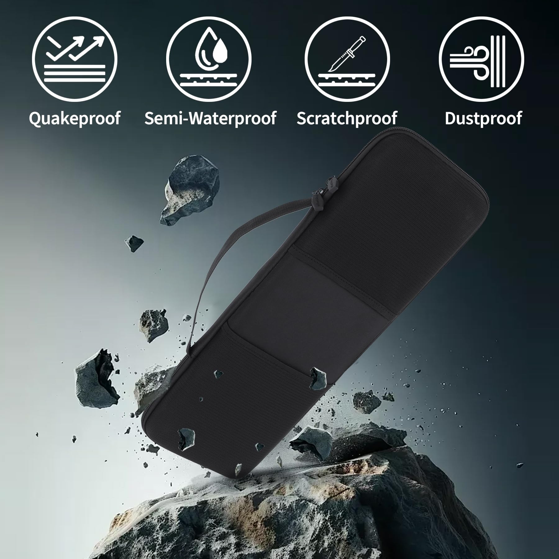 Dur Étui de Protection Compatible avec Logitech MX Mechanical Clavier (Noir)