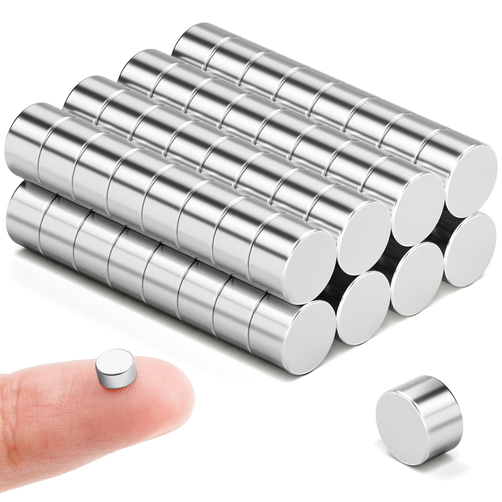 60pack Small Magnets Mini Multi Use Refrigerator Small Neodymium Fridge ...