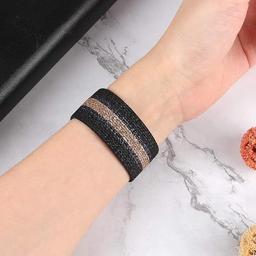 Miniatura 8 de TOYOUTHS Paquete de 2 bandas compatibles con Fitbit Versa 3 bandas de repuesto para Fitbit Sense, correa elástica de nailon, pulsera de moda, para