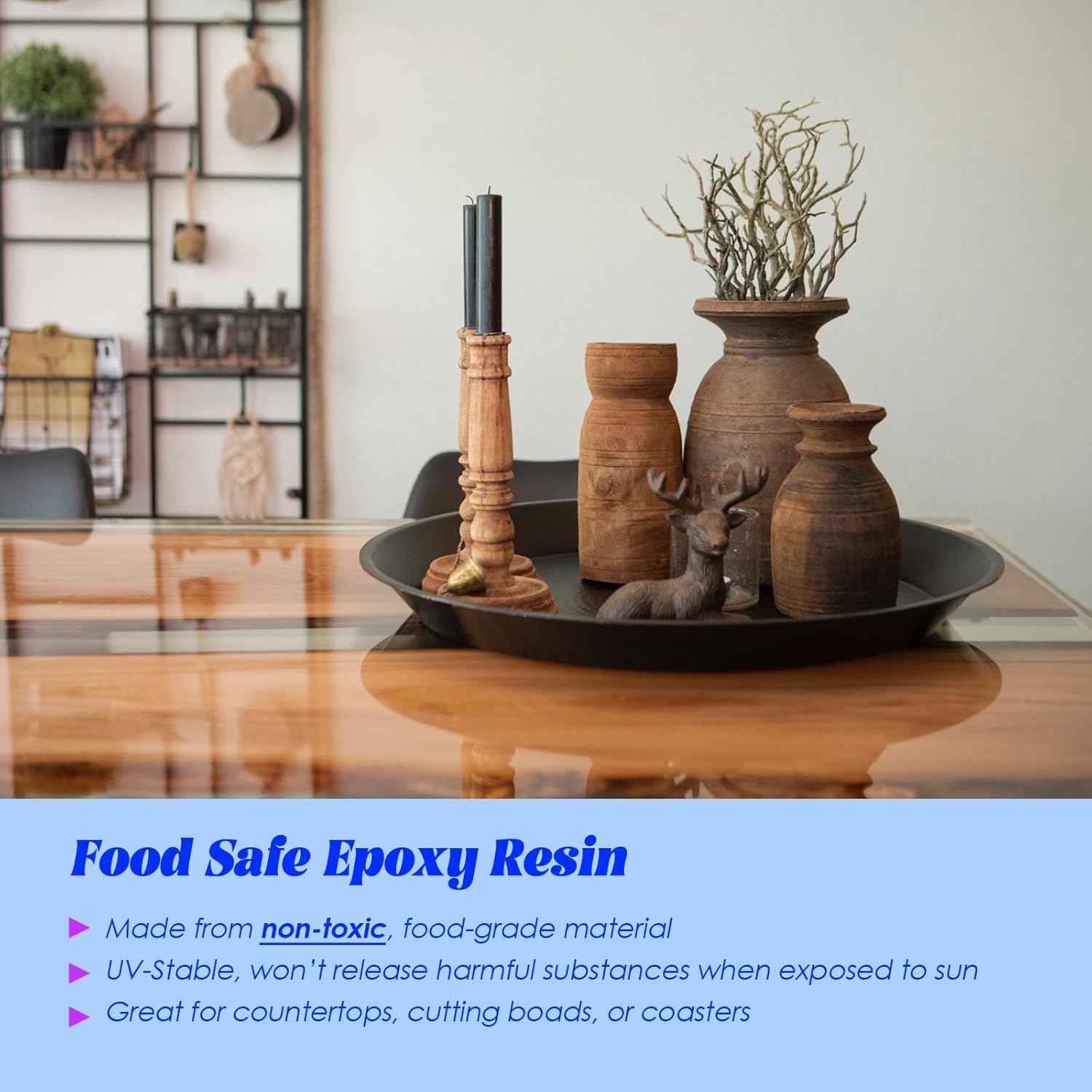 Bsrezn Epoxy Resin Kit - 96 oz with Pumps, 1:1 Mix Ratio, Crystal Clear, Bubble-Free, High Gloss Finish for Coating, Casting, Art, Jewelry, and DIY Projects (48 oz x 2)