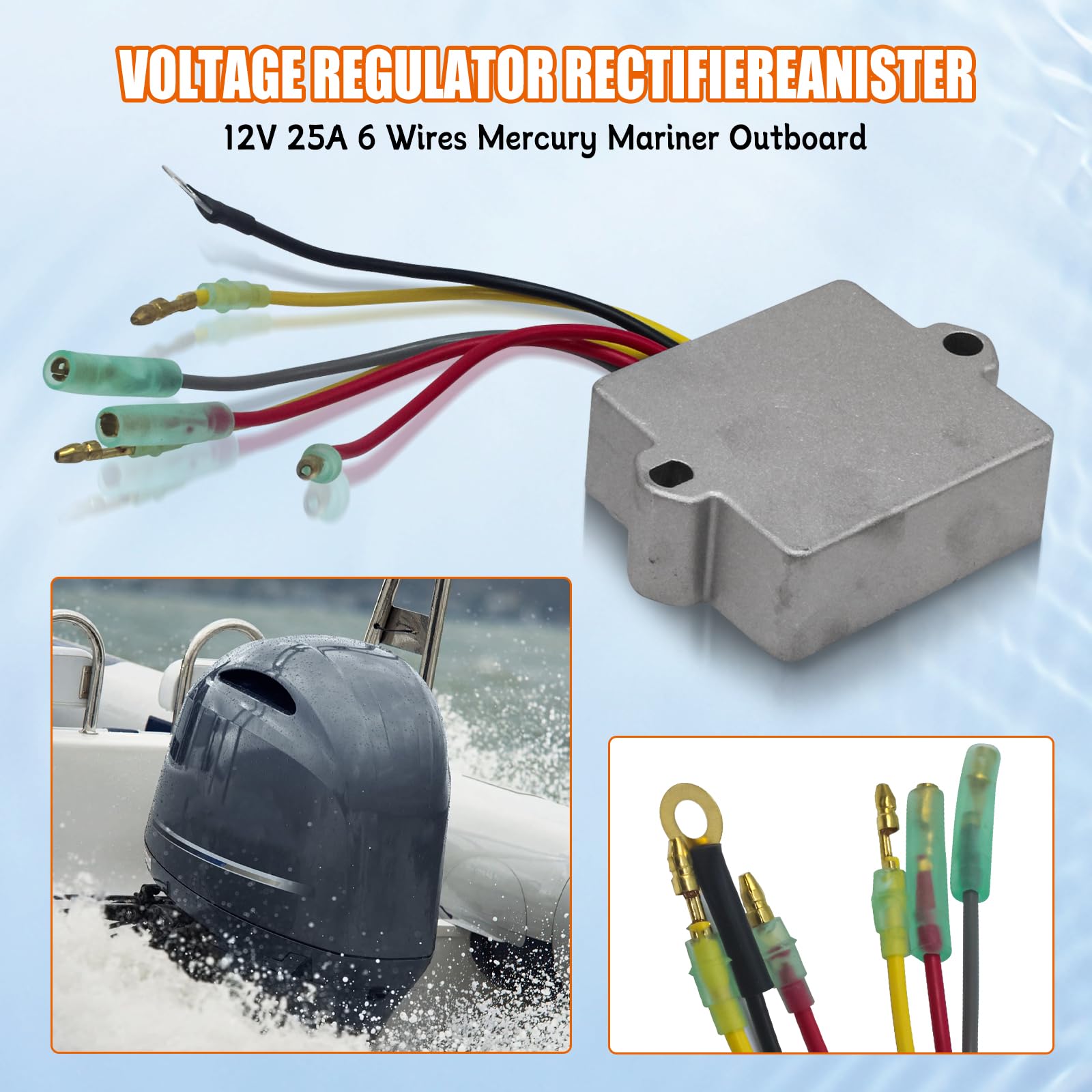 Regolatore Di Tensione Per Motociclo - Sostituto Per Mariner Fuoribordo - Foto 6