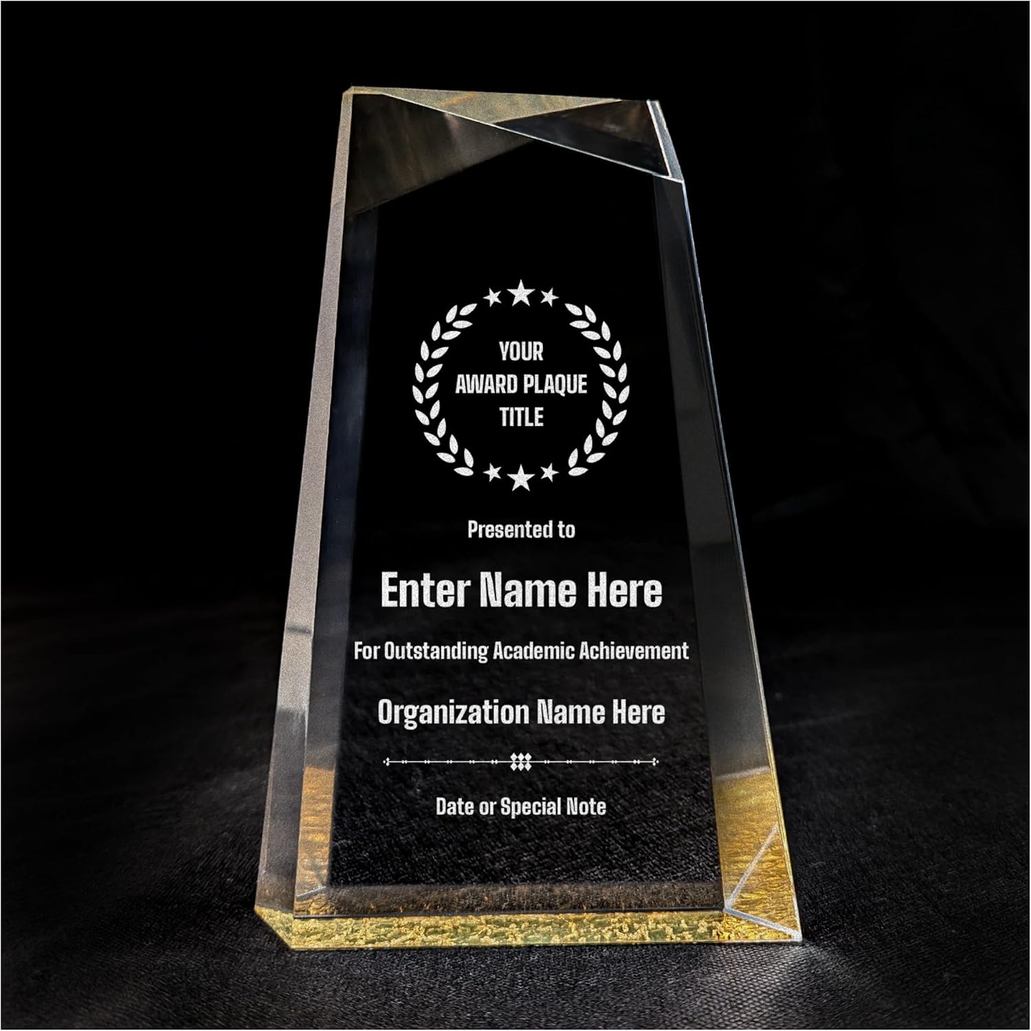 Personalized Acrylic Retirement Gifts For Men and Women, Laser Engraved Custom Trophy for Service Recognition, Fully Customizable Retirement Trophy Award for Boss, Employee, Teacher (Blue Oval)