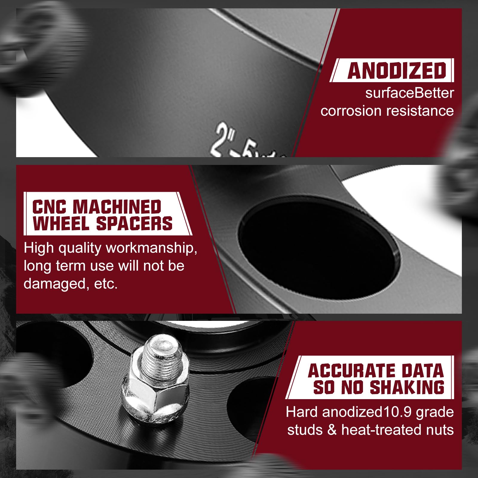 BDFHYK 5x139.7mm Wheel Spacers 2 inch Hubcentric Wheel Spacer