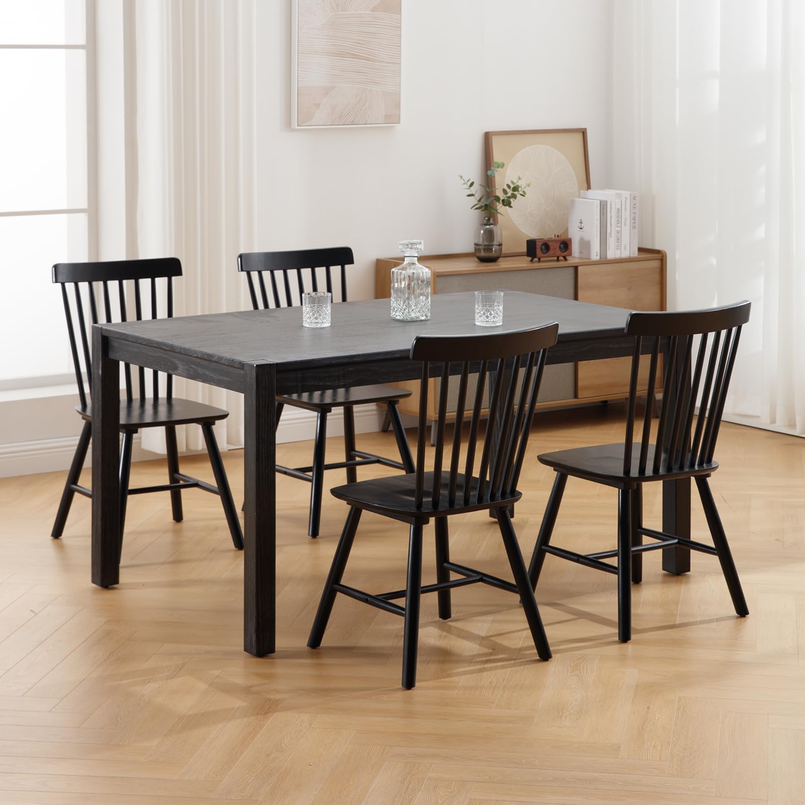 Amazon.com - Janoray Classic Windsor Chairs Set of 4, Farmhouse