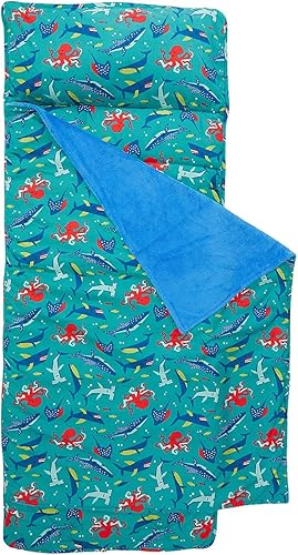 Stephen Joseph, Tapete estampado para siesta para niños pequeños con manta suave y almohada extraíble para niños y niñas, saco de dormir para