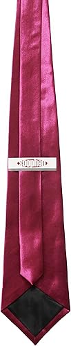 Miniatura 8 de Soophen corbata para hombre 375 pulgadas de color sólido