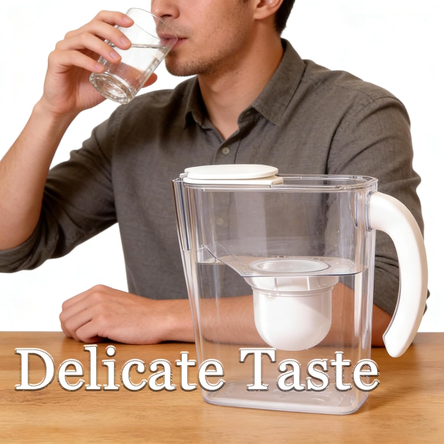 2026 Second Generation Water Pitcher Replacement Filter Compatible with Clearly Filtered Water Filter Pitcher, Delicate Texture 100-Gallon Long-Life Filter Removes Fluoride Chlorine Lead and Odors(2)