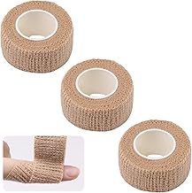 3Pcs Cohesive Finger Tape Self Adherent Cohesive Bandages Breathable Elastic Athletic Tape for Protect Finger and Wrist Veterinary Treatment Protective Furniture 2.5cm Wide x 4m Long (Skin Color)