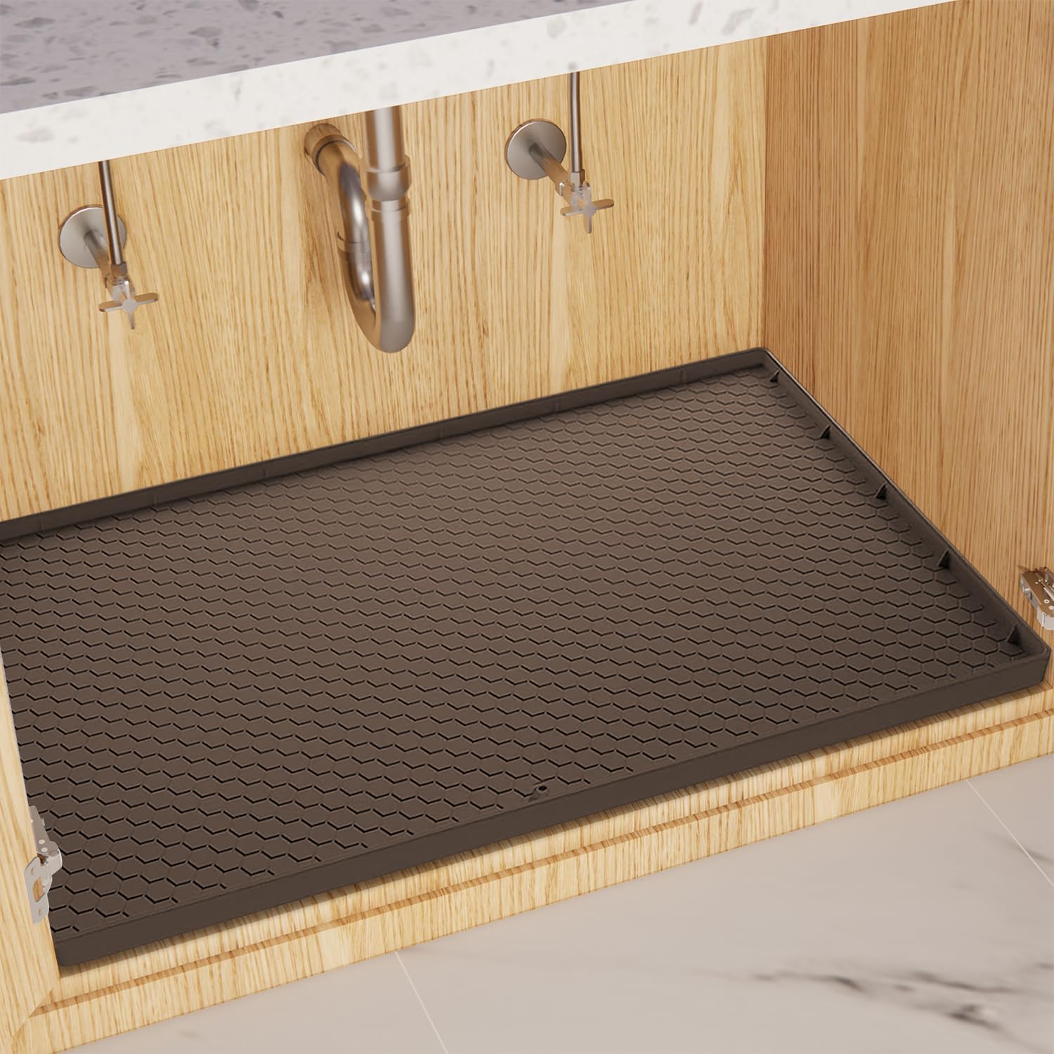 Amazon.com - Waterproof Under Sink Mat for Kitchen and Bathroom ...