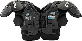CHAMPRO Gauntlet I Football Shoulder Pads for Youth Athletes in All Positions: Offensive and Defensive Lineman, Running Ba...