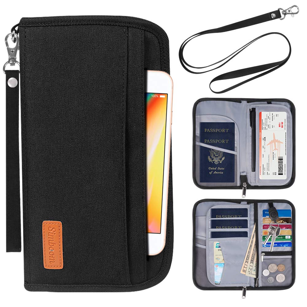 Buy Travel Passport Wallet, Simboom RFIDBlocking Family Passport