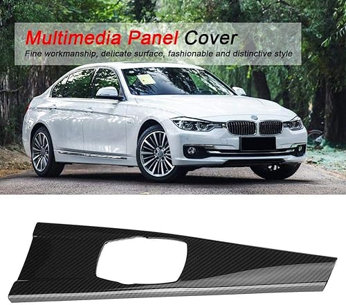 Miniatura 8 de YIWANG Cubierta de panel multimedia interior de ABS, 1 pieza para BMW Serie 3 GT F30 F33 F34 F36 316 318 320 2013-2018 accesorio de coche (fibra de