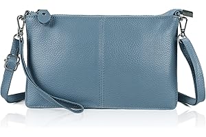 iPhone 7 Plus Genuine Leather Wristlet Clutch Wallet Purses Small Crossbody Bags...