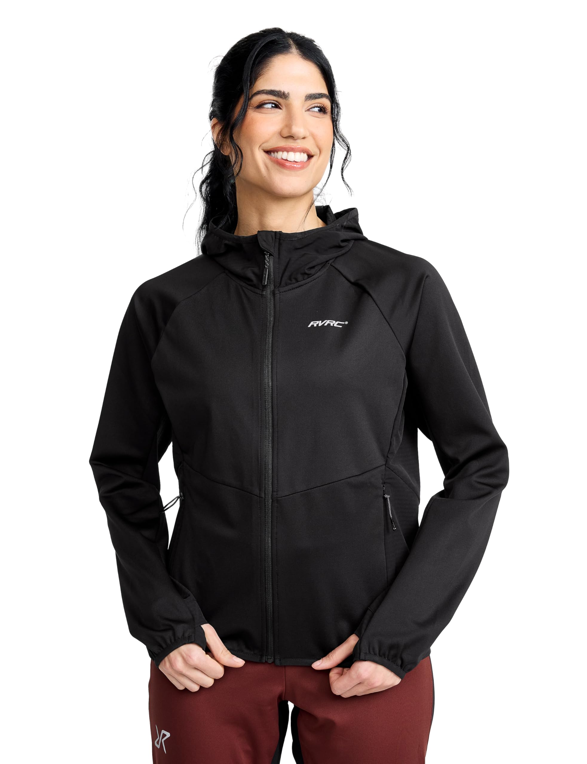 RevolutionRace Pace Hooded Wind Jacket für Damen, Wasserabweisende Sport-Kapuzenjacke für alle Outdoor-Aktivitäten