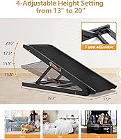 Vista 2 de Rampa para perros para sofá para perros pequeños, rampas para mascotas para que el perro se suba a la cama, rampa antideslizante para cama