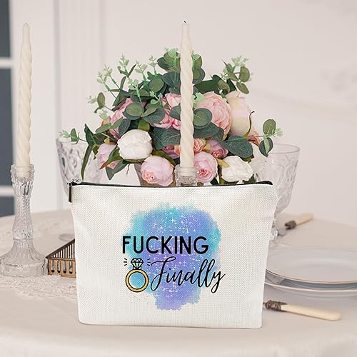 Miniatura 2 de Regalos de compromiso para mujeres, bolsa de maquillaje para novia, bolsa de maquillaje para bolso recién comprometido, bolsa de despedida de